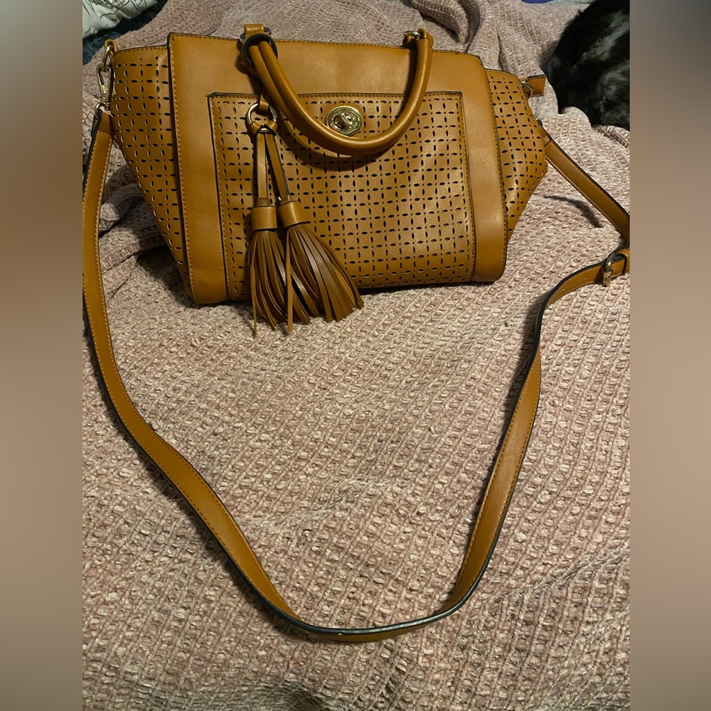 Stylish Carmel Colored Boutique Find Purse